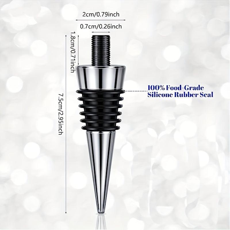16pcs Stainless Steel Wine Stopper Kit Metal Bottle Preserver Cork