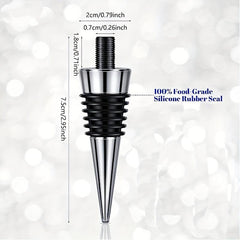 16pcs Stainless Steel Wine Stopper Kit Metal Bottle Preserver Cork