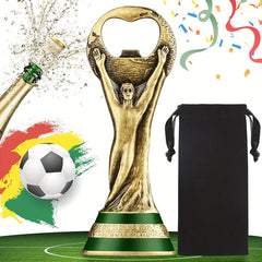 Football Trophy Beer Bottle Opener - Ideal Gift for Fans & Birthdays