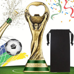 Football Trophy Beer Bottle Opener - Ideal Gift for Fans & Birthdays