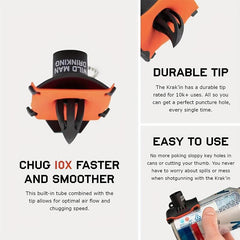 Portable Can Opener & Beer Opener for Tailgating & Camping