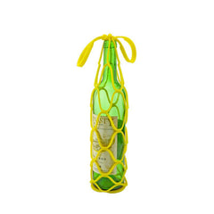 Portable Wine Bag Silicone Protective Case With Handle And Mesh Cover