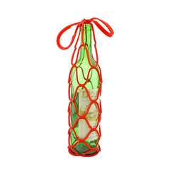 Portable Wine Bag Silicone Protective Case With Handle And Mesh Cover