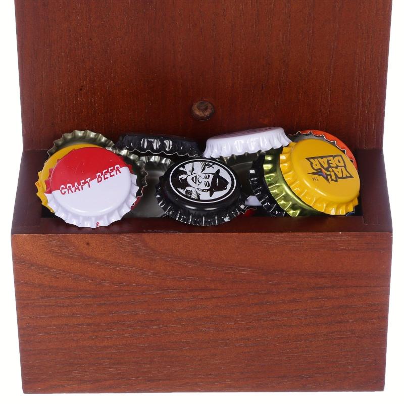 Wall Mounted Beer Bottle Opener With Cap Catcher Kitchen Bar Decoration