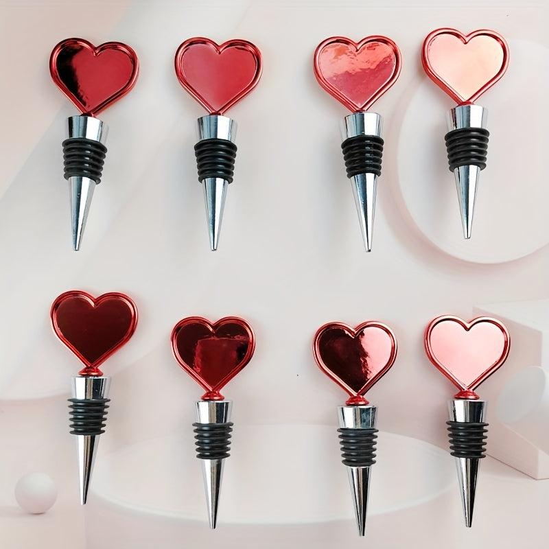 7pcs Red Love Wine Stoppers Appointment Gift Mother's Gift For Girlfriend
