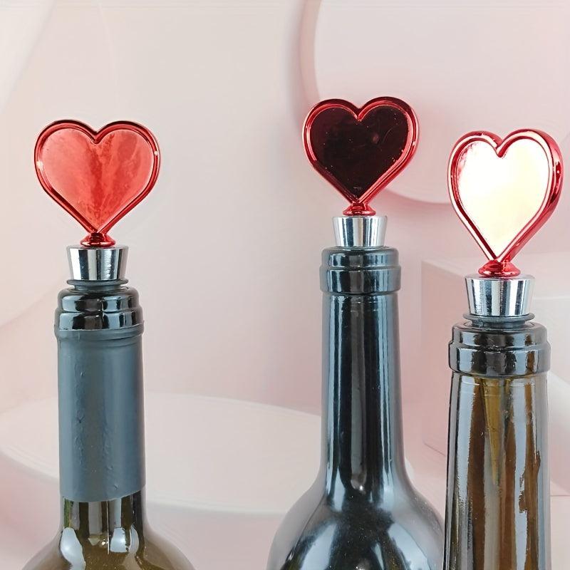 7pcs Red Love Wine Stoppers Appointment Gift Mother's Gift For Girlfriend