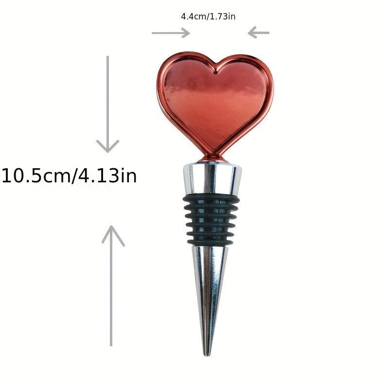 7pcs Red Love Wine Stoppers Appointment Gift Mother's Gift For Girlfriend