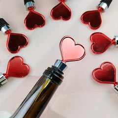 7pcs Red Love Wine Stoppers Appointment Gift Mother's Gift For Girlfriend