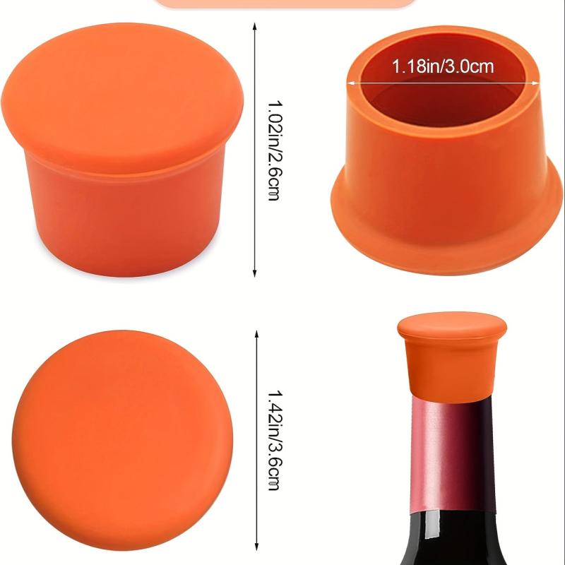 Silicone Wine Stopper Bottle Cork Preservation Red Wine Cork Champagne