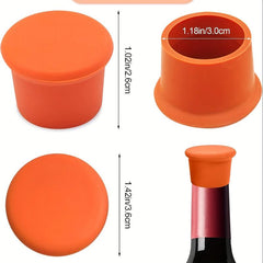 Silicone Wine Stopper Bottle Cork Preservation Red Wine Cork Champagne