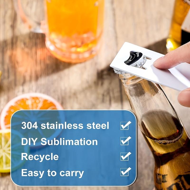 Stainless Steel Flat Bottle Opener for Kitchen Bar Restaurant Wedding Party