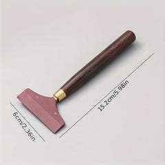 Chinese Style Tea Cleaning Brush Hand-carved Wood Grain Pattern Handle Tea Brush