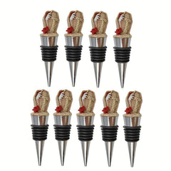 Halloween Series Coffin Wine Stoppers Set, Creative Resin & Wood Fingers Corks