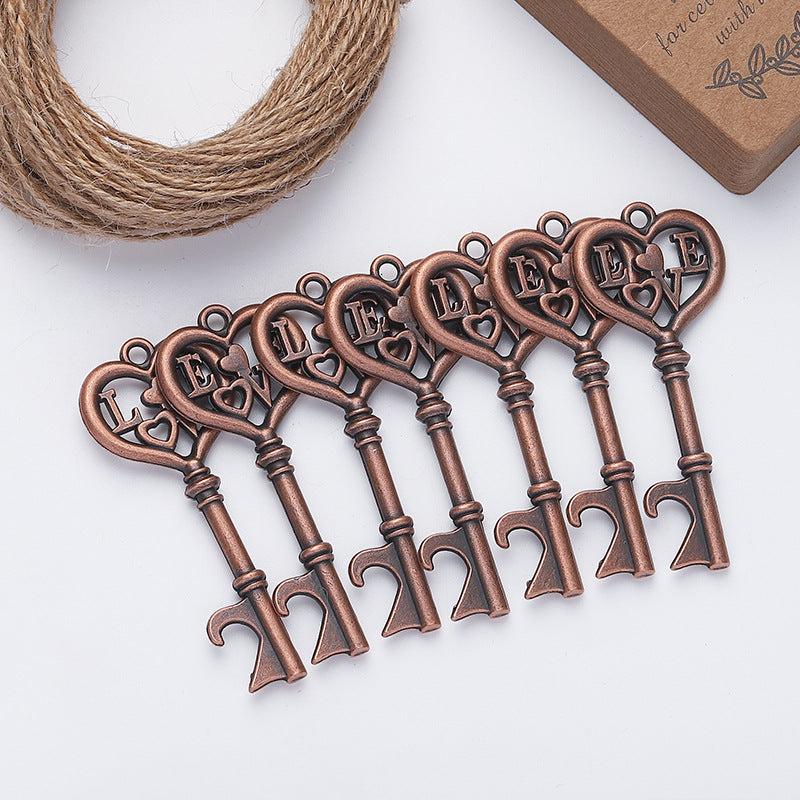 Heart Key Bottle Opener for Beer, Wine, Juice - Home & Bar Use