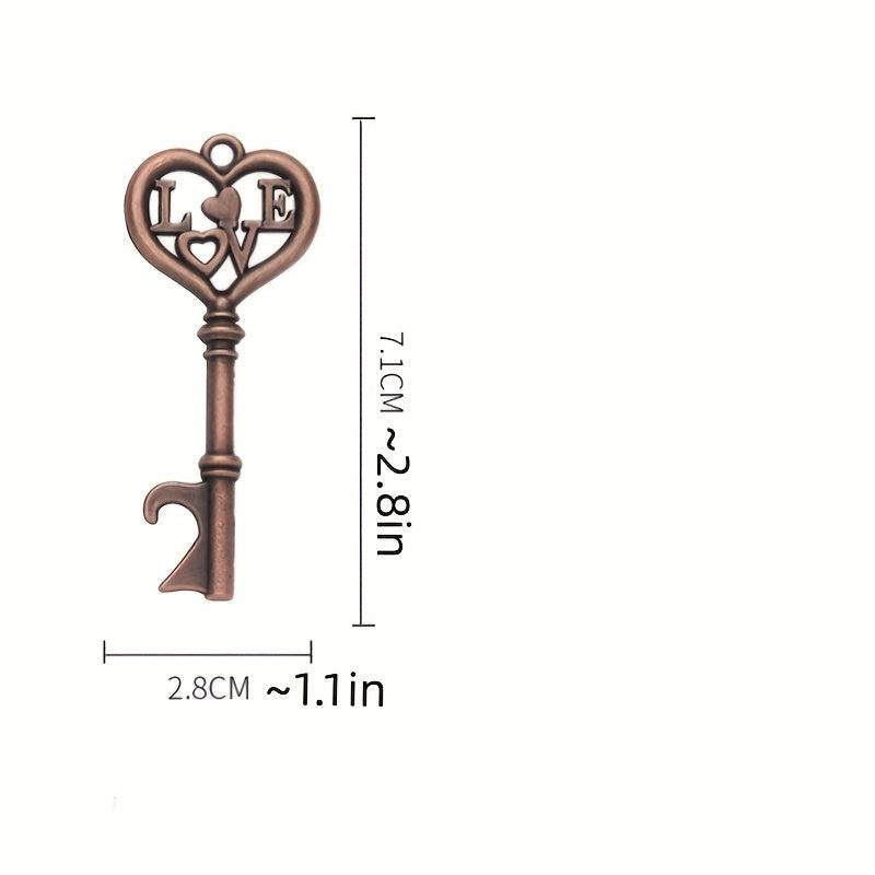 Heart Key Bottle Opener for Beer, Wine, Juice - Home & Bar Use
