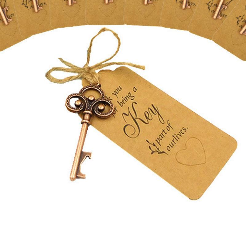 Beer Bottle Opener Wedding Decoration Pendant Retro Gift Crown Key Room Decor