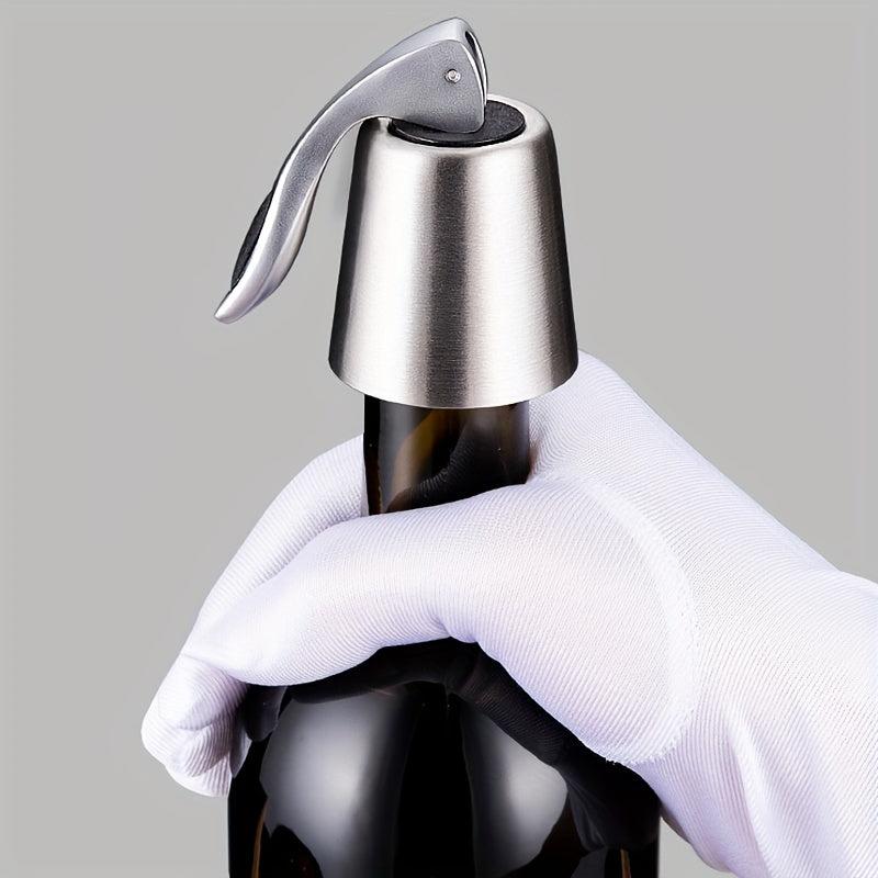 Wine Stopper Stainless Steel Vacuum Bottle Preservation Cork