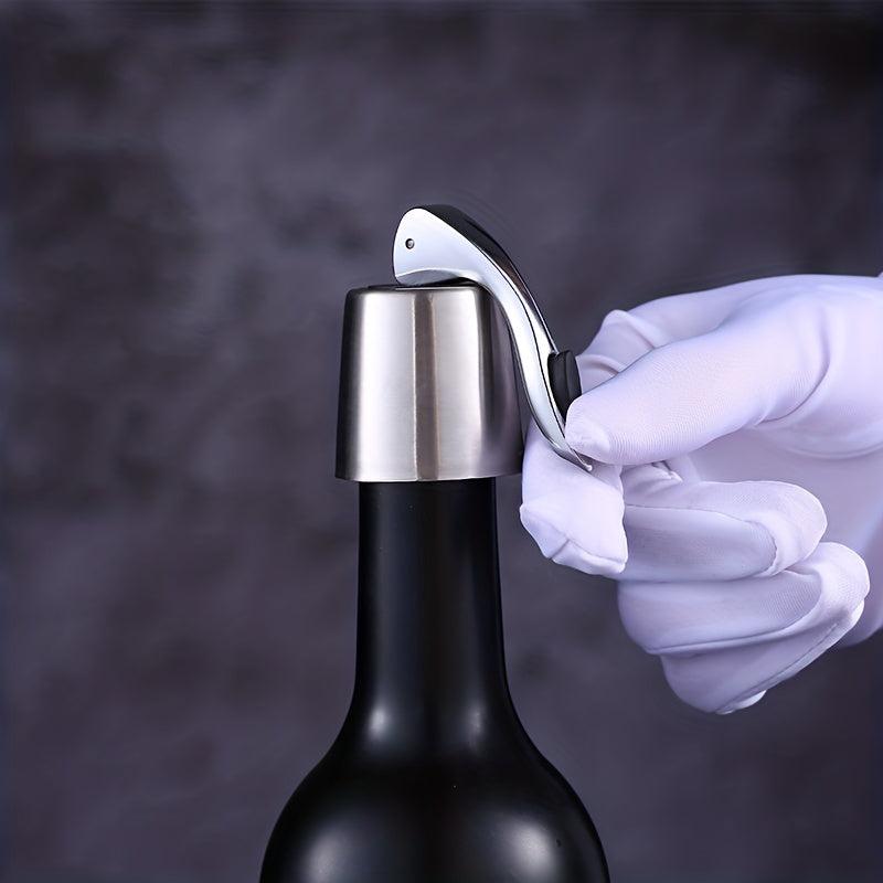Wine Stopper Stainless Steel Vacuum Bottle Preservation Cork