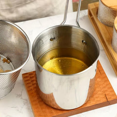Japanese Tempura Fryer Deep Fryer Pot with Strainer Basket
