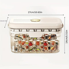 One-Button Ice Cube Maker Box with Lid & Bin