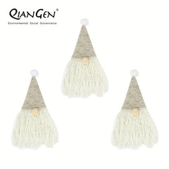 3pcs Santa Hat Gnomes Wine Bottle Cover