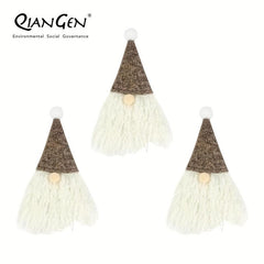 3pcs Santa Hat Gnomes Wine Bottle Cover