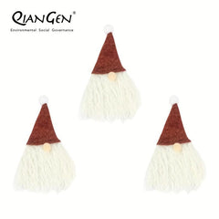 3pcs Santa Hat Gnomes Wine Bottle Cover