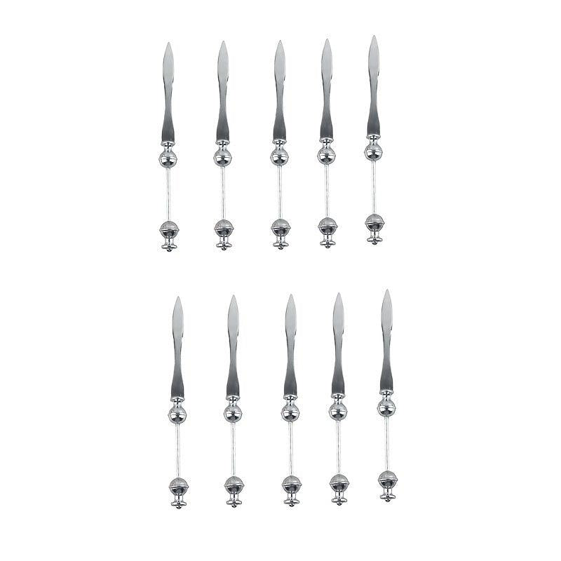5pcs Pizza DIY Handle Letter Opener Stainless Steel Envelope Mail