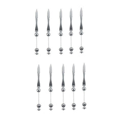 5pcs Pizza DIY Handle Letter Opener Stainless Steel Envelope Mail