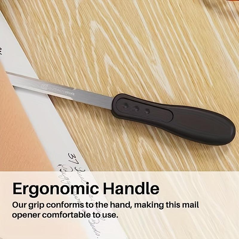 5pcs Pizza DIY Handle Letter Opener Stainless Steel Envelope Mail