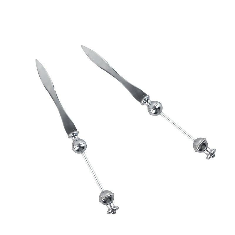5pcs Pizza DIY Handle Letter Opener Stainless Steel Envelope Mail