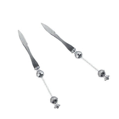 5pcs Pizza DIY Handle Letter Opener Stainless Steel Envelope Mail