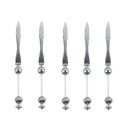 5pcs Pizza DIY Handle Letter Opener Stainless Steel Envelope Mail
