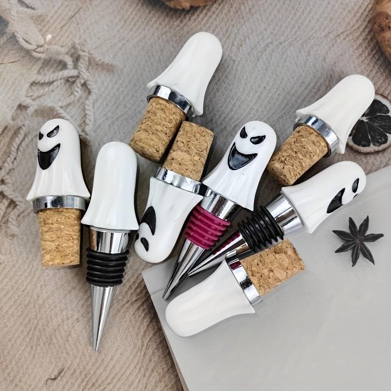 Ghost Wine Stopper Cork Stopper Halloween Party Bar Accessories