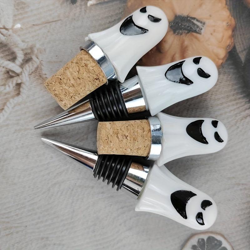 Ghost Wine Stopper Cork Stopper Halloween Party Bar Accessories