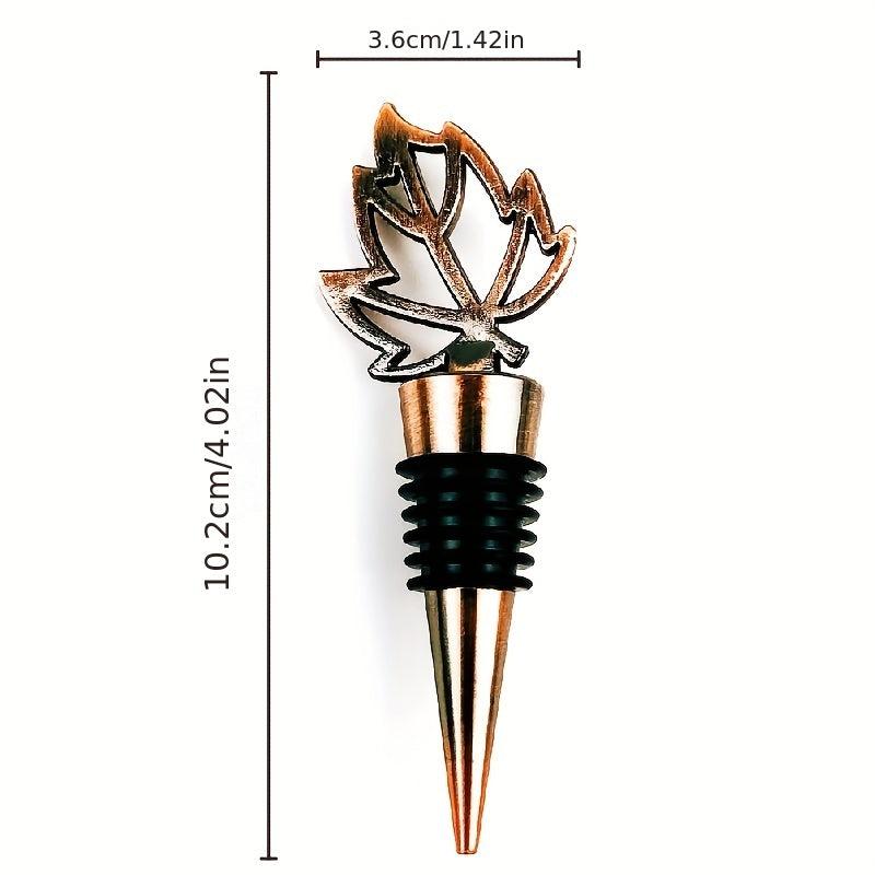 10pcs Maple Leaf Wine Stoppers Metal Bottle Stoppers