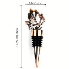 10pcs Maple Leaf Wine Stoppers Metal Bottle Stoppers