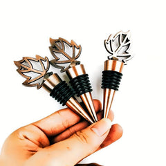10pcs Maple Leaf Wine Stoppers Metal Bottle Stoppers