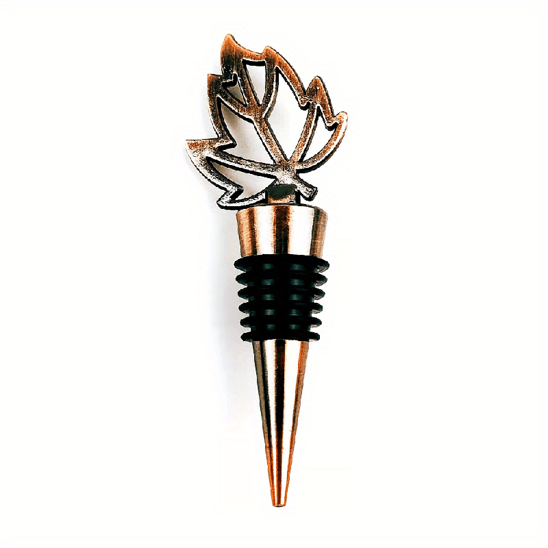 10pcs Maple Leaf Wine Stoppers Metal Bottle Stoppers