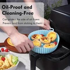 3pcs Silicone Air Fryer Liners 17 Round Silicone Basket Bo