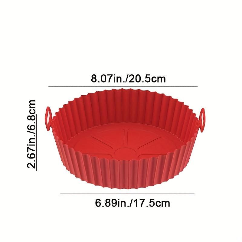 3pcs Silicone Air Fryer Liners 17 Round Silicone Basket Bo