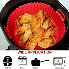 3pcs Silicone Air Fryer Liners 17 Round Silicone Basket Bo