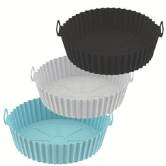 3pcs Silicone Air Fryer Liners 17 Round Silicone Basket Bo