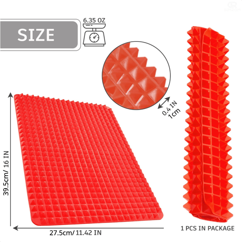 Non Stick Silicone Pyramid Cooking Mat Easy Cleanup