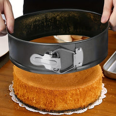 4pcs Springform Cake Pans Loose Bottom Baking Cake Molds