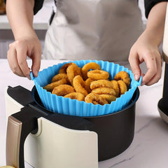 5pcs Silicone Air Fryer Liners, BPA Free Reusable Baking Tray