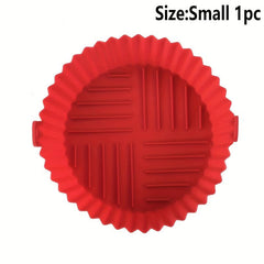 5pcs Silicone Air Fryer Liners, BPA Free Reusable Baking Tray