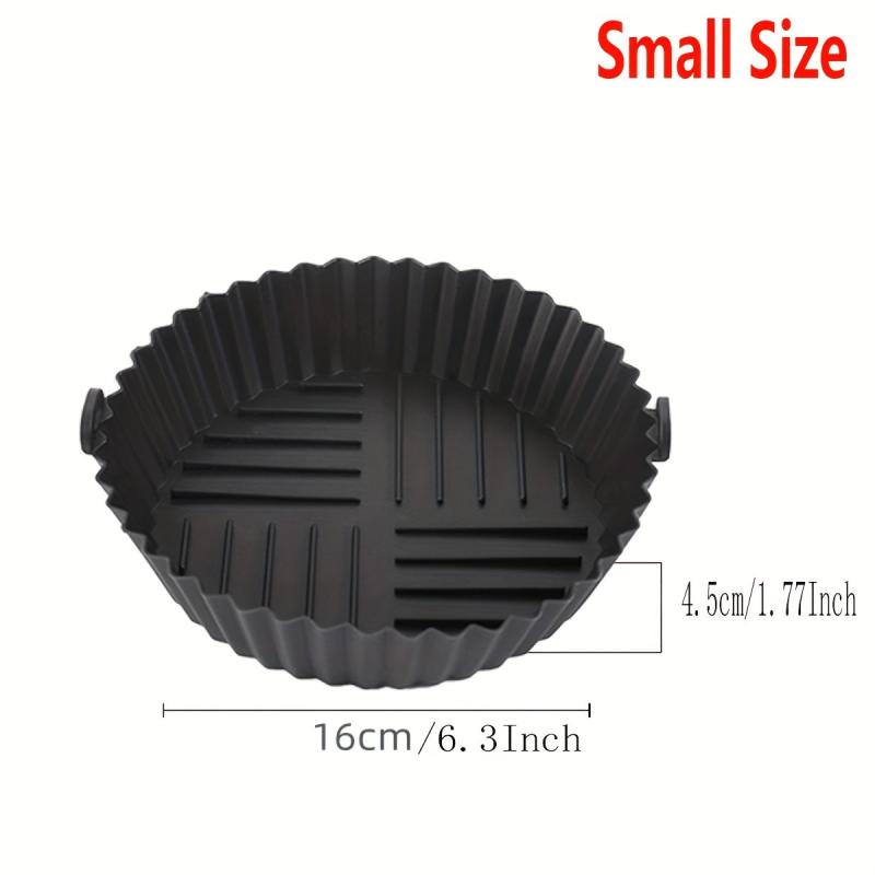 5pcs Silicone Air Fryer Liners, BPA Free Reusable Baking Tray