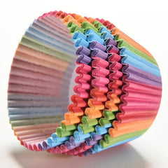 100pcs Colorful Cake Trays for Cupcakes & Cakes