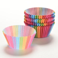 100pcs Colorful Cake Trays for Cupcakes & Cakes